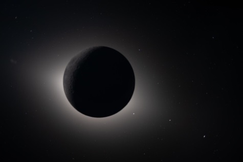 NASA/Orion crew photo of in-space eclipse