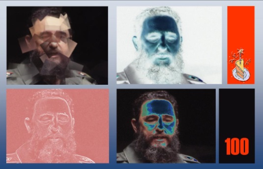 Photo composition of Fidel Castro