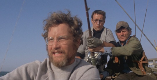Jaws crew on boat