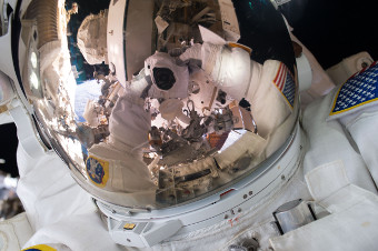 Space selfie by Scott Kelly